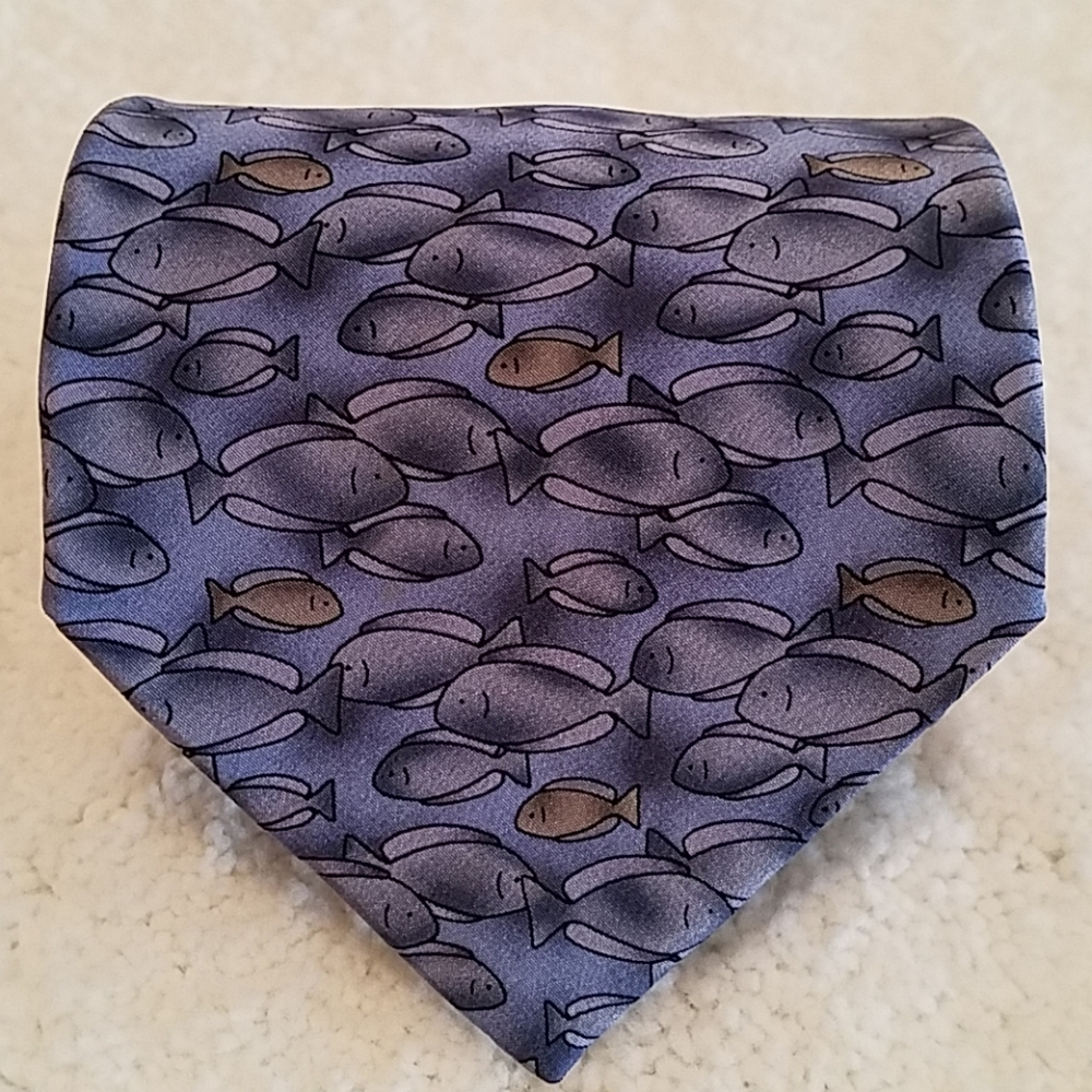 Ties to Nature 100% Silk Fish Necktie